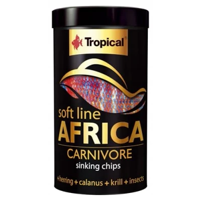 Imagen de Soft Line Africa CARNIVORE Size M 100ml / 52g el alimento Blando en Forma de Chips alimenticios Que se hunden para los Peces carnívoros y omnívoros africanos