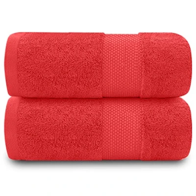Imagen de GC GAVENO CAVAILIA Toallas de baño 700 g/m², Paquete 2 Grandes, Juego algodón Egipcio, Secado rápido, Tacto Suave, Vino, 90 x 140 cm