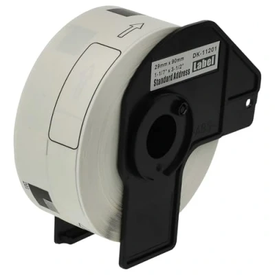 Imagen de vhbw Rollo de etiquetas 29 mm x 90 reemplaza Brother DK 11201 para impresora premium