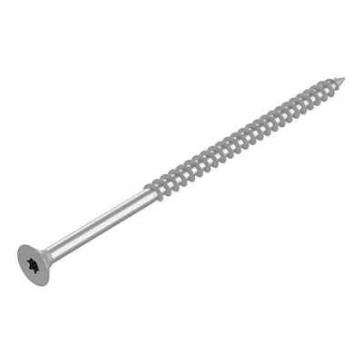 Imagen de SECCARO tornillo para madera aglomerada, 5 x 100 mm, acero inoxidable V2A, VA A2, con rosca parcial, 75 unidades