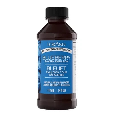 Imagen de Lorann Oils Bakery emulsiones Natural y Artificial Sabor 4oz Blueberry, Otros, Multicolor