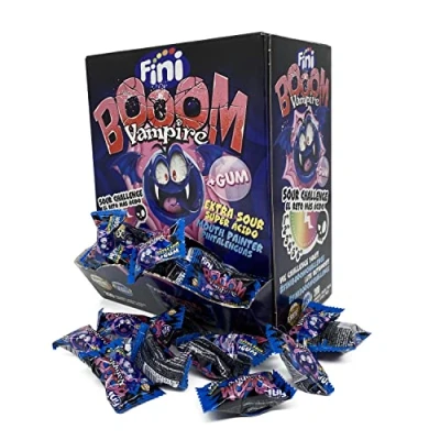 Imagen de Fini Boom Vampire Caramelos con relleno de goma Caja 200 unidades
