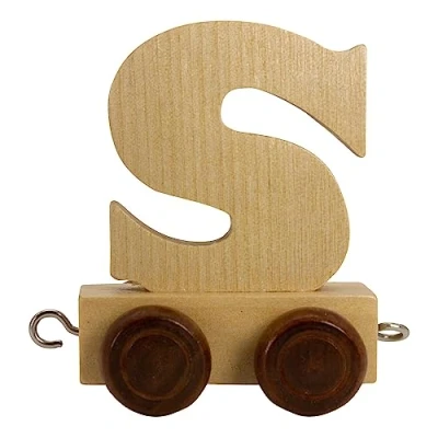 Imagen de GICO Tren de letras madera, tren, lok, vagón, a Z, nombre elegir (S)