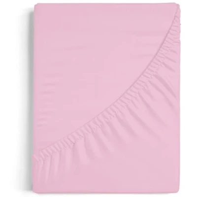 Imagen de Burrito Blanco Sábanas bajeras 120x190/200 cm Cama de 120 cm(+ Medidas Disponibles) Tejido Algodón 100% Diseño A8 Rosa