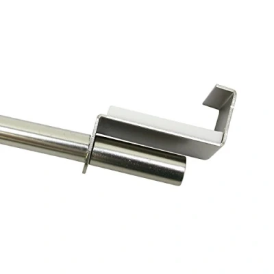 Imagen de GARDINIA Barra para cortinas, Extensible, Montaje sin tornillos ni perforación, Diámetro 9 mm, Longitud 40 60 cm, Metal, Titanio