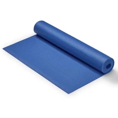 Imagen de Sunny Health &amp; Fitness estera de yoga, ejercicio antideslizante para yoga en casa, pilates, estiramientos, entrenamientos piso y fitness, Azul