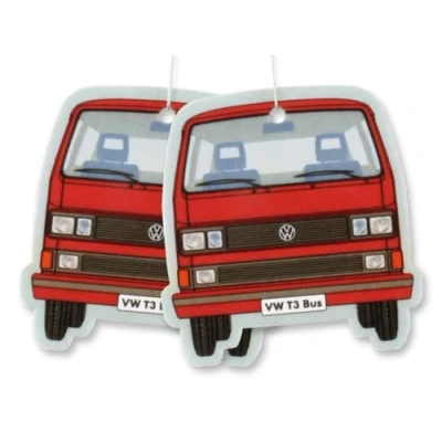 Imagen de BRISA VW Collection: Dispensador de fragancias y ambientador Aire Volkswagen T3 Bus (Vainilla/Rojo/Conjunto 2)
