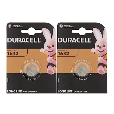 Imagen de 2 pilas Duracell 1632 (2 blísters de 1 batería) (CR1632)
