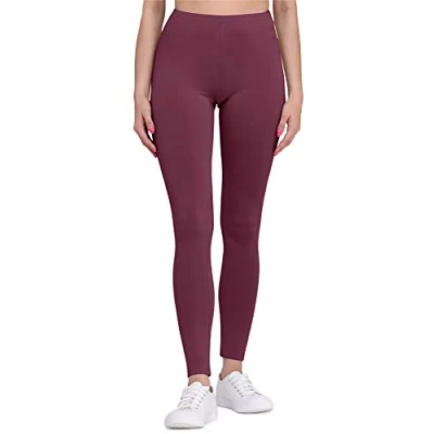 Imagen de Bellivalini Leggins Mallas Deportivas Largas en Viscosa Mujer BLV50 147 (Burdeos, S)