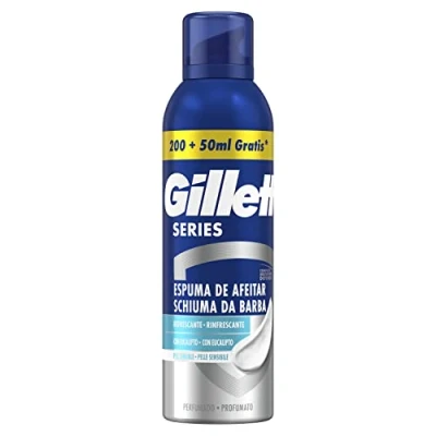 Imagen de Gillette Series Espuma De Afeitar Refrescante Con Eucalipto Protección Total Ante La Irritación Para Maquinilla Hombre, 250ml
