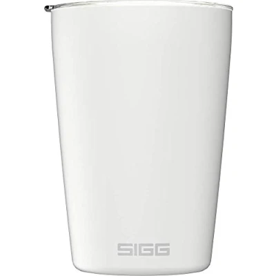 Imagen de SIGG Neso Cup White taza térmica (0.3 L), vaso reutilizable sin sustancias nocivas y con aislamiento de doble pared, café acero inoxidable 18/8