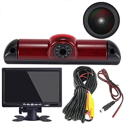 Imagen de HD Auto IP68 1280pixeles Transporter Nocturna Luz de Freno Furgoneta Cámara Marcha Atrás Visión Trasera Coche Puede Ajustar el ángulo Compatible con Fiat Ducato X250/Peugeot Boxter/Citroen Jumper