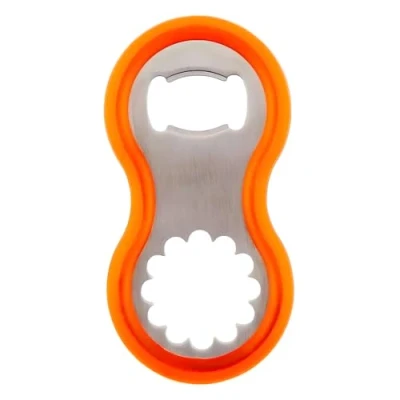 Imagen de Koala Spain 20000154 Abridor de Botellas Multiusos Eight para Tapones Corona o Rosca, Naranja, 5 Unidades