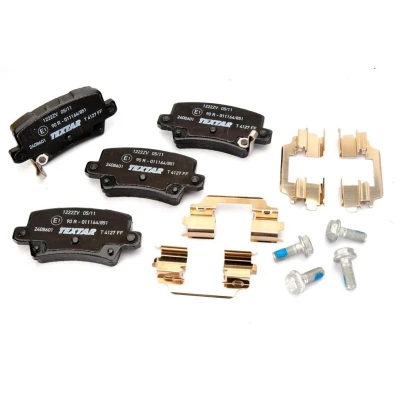 Imagen de TEXTAR 2408601 Juego de pastillas freno con avisador acústico desgaste tornillos pinza accesorios HONDA: CIVIC 8 Hatchback