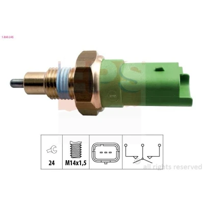 Imagen de EPS 1.860.245 Interruptor, piloto de marcha atrás Made in Italy OE Equivalent RENAULT: SCENIC 2, CLIO LAGUNA NISSAN: Qashqai / Qashqai+2 I