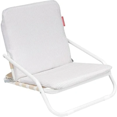 Imagen de Flamingueo Silla Playa Ligera, Plegable, Asa para Transporte, Tejido Poliéster y Aluminio, Cojín Acolchado, 62 x 51,5 49 cm