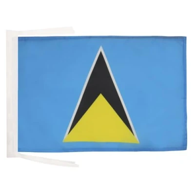 Imagen de AZ FLAG Bandera de Santa LUCÍA 45x30cm BANDERINA SANTALUCIANA 30 x 45 cm cordeles