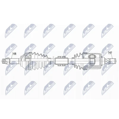 Imagen de Semi eje NTY NPW NS 162