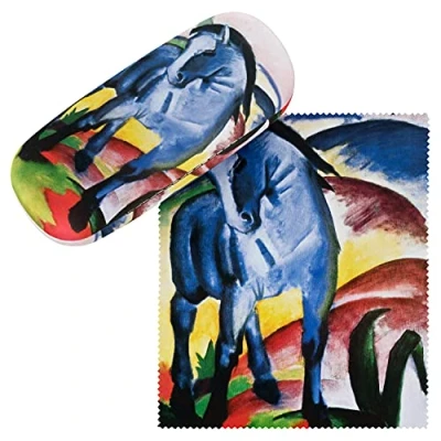 Imagen de VON LILIENFELD Estuche Gafas Arte Franz Marc: Caballo azul Funda Ligeramente Estable Colorido Regalo Mujer Hombre