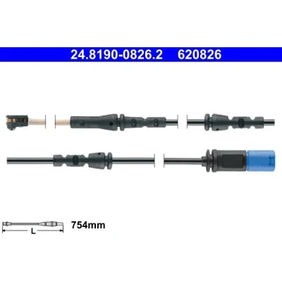 Imagen de ATE 24.8190 0826.2 Sensor de Desgaste Pastillas Frenos BMW: X4
