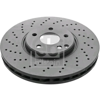 Imagen de FEBI BILSTEIN 44012 Disco de freno Eje delantero 330 32 5 112 perforado/ventil. int. revestido altamente carbonizado MERCEDES BENZ: Clase E Berlina