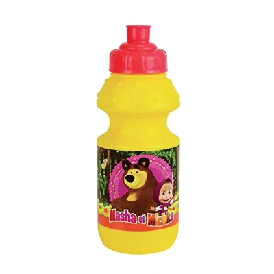 Imagen de Fun House 005845 Misha ET MICHKA Botella Infantil, Amarillo, 350 ml