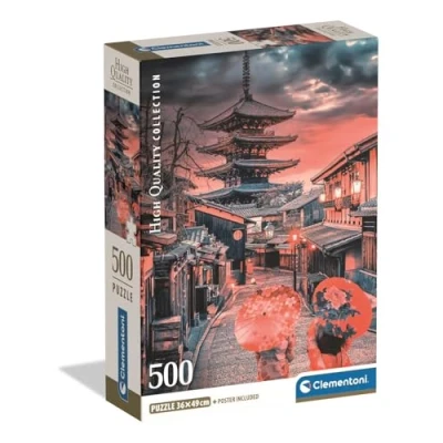 Imagen de Puzzle clementoni 500 evening in kyoto compact