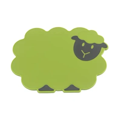 Imagen de KUHN RIKON Tabla de cortar para niños, diseño oveja, color verde
