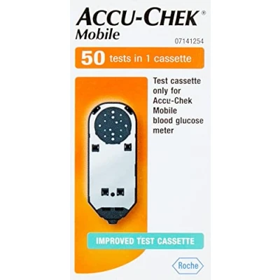 Imagen de Cassette de prueba móvil ACCU CHEK 4026324, 50 pruebas, 100 g