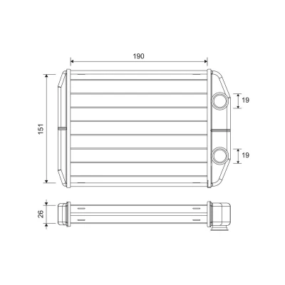 Imagen de VALEO 811622 Radiador de Calefaccion FIAT: 500 Hatchback, Panda III Hatchback