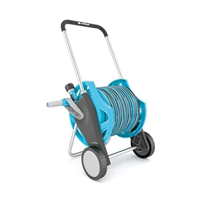 Imagen de cellfast Carrete de mangueras ENERGO Mango engomado, Resistente a la corrosión, Estable, pie Plegable, Manguera ORIGINALFLEX 1/2 30m, 55 630