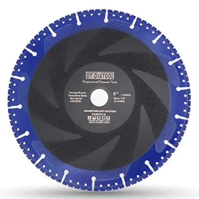 Imagen de DT DIATOOL Disco Diamante 230 x 22,23 mm Hoja de Sierra Multiusos para Hormigón Armado Metal Alu Rebar Hierro PVC Todos los Materiales Resistentes