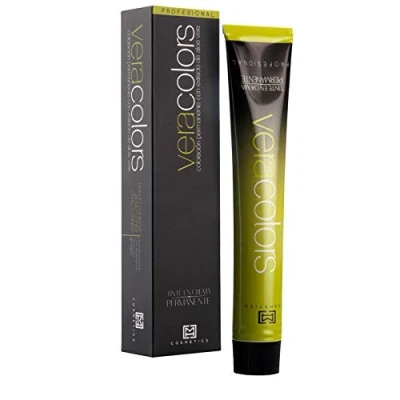 Imagen de MH Cosmetics VeraColors Tinte Capilar Profesional con Aloevera 1/1 Negro Azul 60 ml