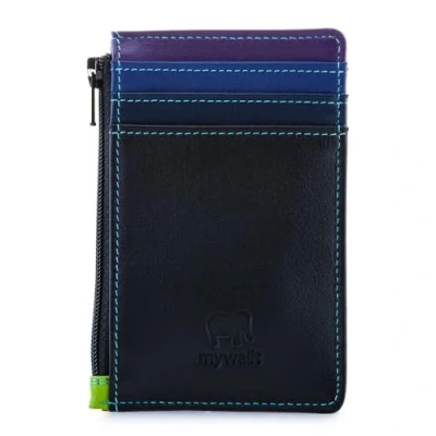 Imagen de mywalit Credit Card Holder w/Coin Purse, Accesorio de Viaje Billetera Unisex Adulto, Ritmo Negro, Talla única