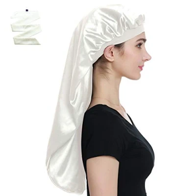 Imagen de Alnorm Gorra Dreads Sleep Night Gorro de Pelo para Mujeres Negras