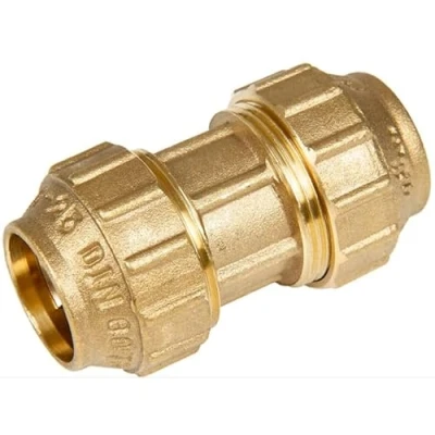 Imagen de Suinga MANGUITO de LATÓN 25mm para tuberia polietileno 25 mm, accesorio laton 25MM, Enlace latón mm con Certificado Aenor