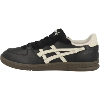 Imagen de Asics Sportstyle Skyhand OG Unisex Zapatillas, Talla: 40.5, Black/oatmeal Piel/tela