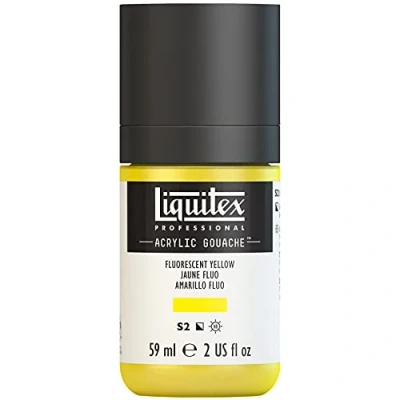 Imagen de Liquitex Professional Gouache acrílico extrafino viscocidad Baja, Tubo 59 ml, Amarillo Fluorescente