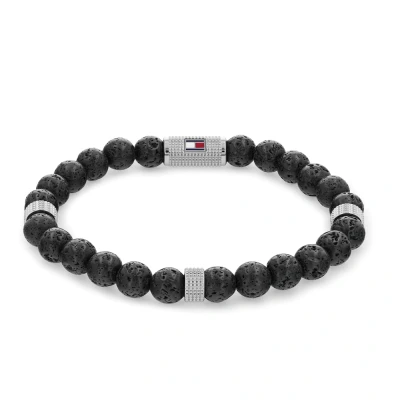 Imagen de Tommy Hilfiger Farbstein Pulsera, Hombre, Talla: One Size, Schwarz