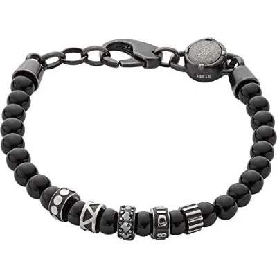 Imagen de Diesel Pulsera Para Hombre, 18Cm 19.5Cm Negro De Acero Inoxidable, DX0961001