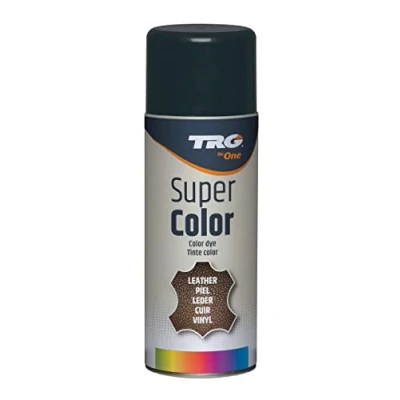 Imagen de TRG The One Tinte en Spray para calzado de Piel y Sintética Ideal Restaurar o cambiar el Color Zapatos Super #317 Negro, 400ml