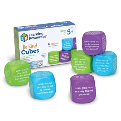 Imagen de Learning Resources Cubos de la amabilidad Autismo, Material didáctico para logopedia, 5+ años, M (LER7377)