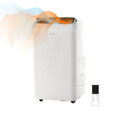 Imagen de EVVO Aire Acondicionado Portatil Frío y Calor, Clase A, 12.000 BTU, Control Remoto Temporizador 24h, 4 en 1, Deshumidificador, Ventilación, Hasta 26 m2. (Modelo: CLIMA P12 Frio Calor)