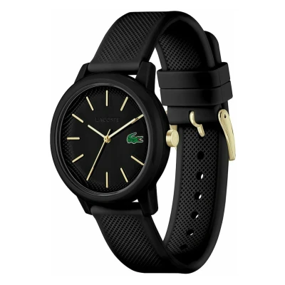Imagen de Lacoste Reloj Analógico de Cuarzo para Hombre o Mujer, con una elegante correa silicona textura petit piqué
