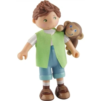 Imagen de HABA Little Friends Julius UND Affen Muñeca multicoloured para niños, Talla: One Size, Multi coloured