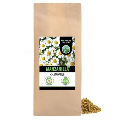 Imagen de Flores de manzanilla (250g), suavemente secadas, infusion manzanilla, 100% naturales para la preparación infusiones