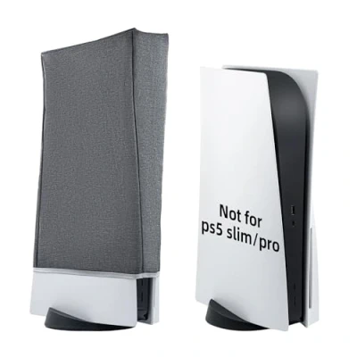 Imagen de Mcbazel Funda protectora antiarañazos / resistente al agua para PS5 Edición digital Consolas Ultra HD Gris(No Slim)