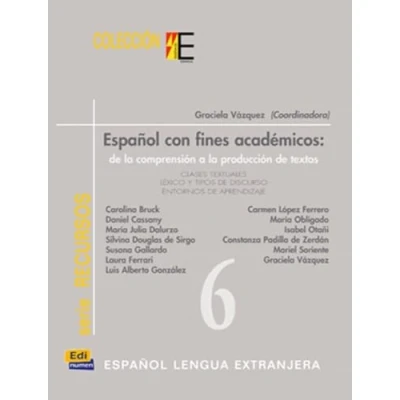 Imagen de Español con fines académicos: de la comprension a produccion textos (Estudios y recursos)