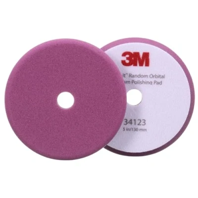 Imagen de 3M Perfect It Boina blanca de pulido espuma rotorbital, 130 mm, morada, 34123