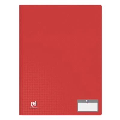 Imagen de OXFORD Memphis A4 Protector de documentos (80 vistas y 40 fundas), color rojo